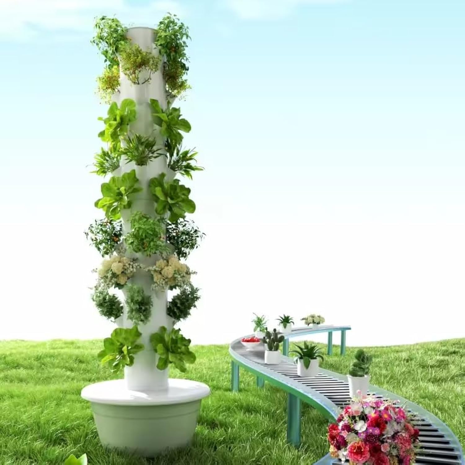 Torre de Cultivo Hidropônico V - Hydroponic Tower avaliação e preço